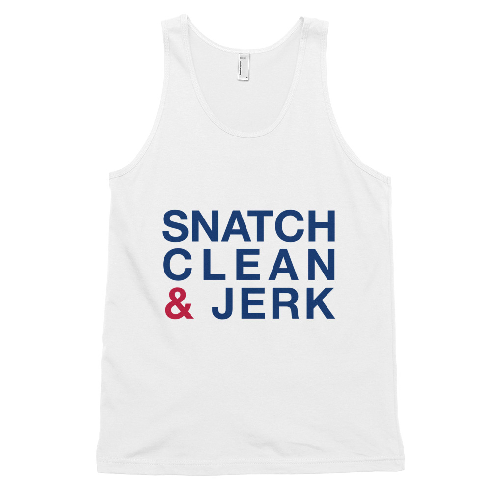 Bourgeon svinge Blank Snatch, Clean, & Jerk | Unisex Tank Top - Snatch, Clean, and Jerk